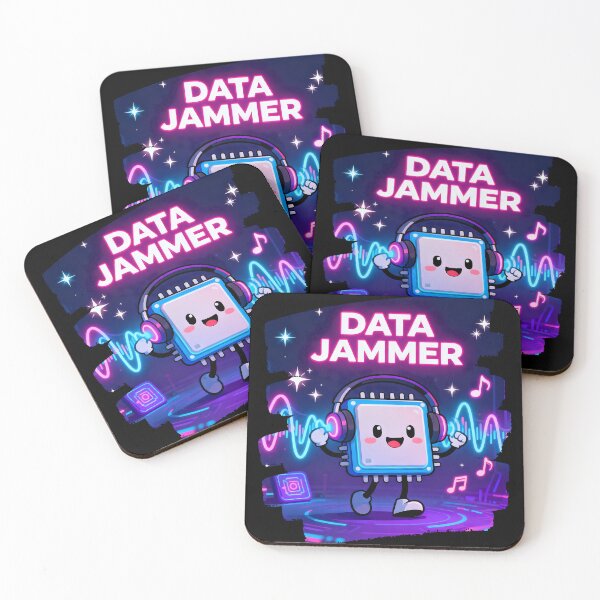 Item preview, Data Jammer by Modern Mojo | Cute Chip DJ Tech Art | Music & Coding Geek Gift designed and sold by Modern-Mojo.