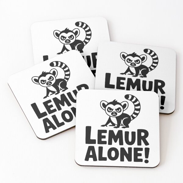 Artikelvorschau, Lemur allein! Niedliches Lemur-Wortspiel entworfen und verkauft von PMCreative.