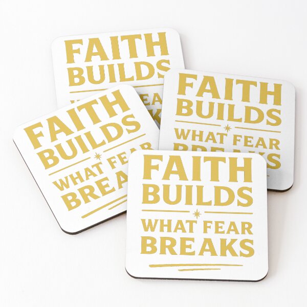 Item preview, Faith Builds What Fear Breaks – Christian Streetwear Motivation Design designed and sold by Faithline Studio.