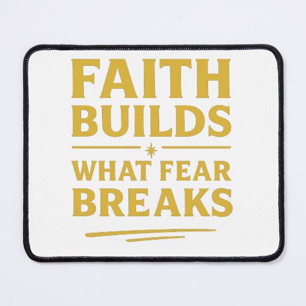 Item preview, Faith Builds What Fear Breaks – Christian Streetwear Motivation Design designed and sold by Faithline Studio.