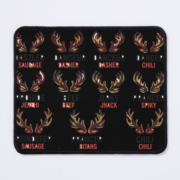 Item preview, Funny Reindeer Names and Antlers Holiday Chart designed and sold by BANKACEM.STORE.