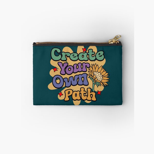 Item preview, Create Your Own Path - Groovy 70s Sunflower Motivational Quote designed and sold by SaadArtCo.