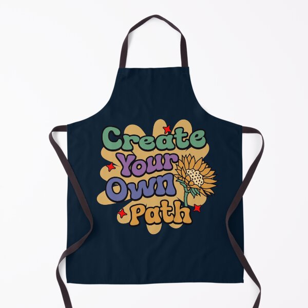 Item preview, Create Your Own Path - Groovy 70s Sunflower Motivational Quote designed and sold by SaadArtCo.