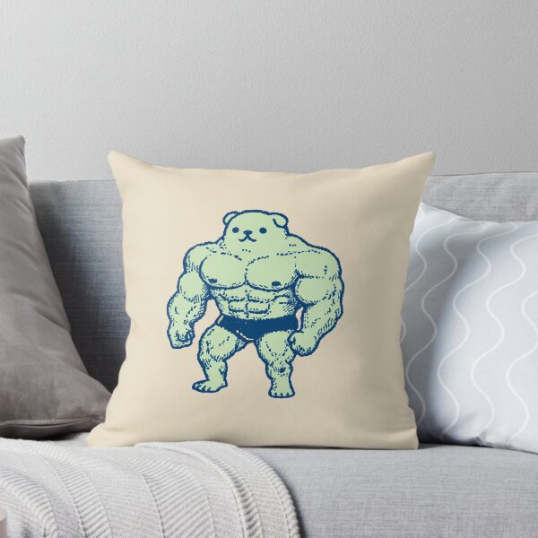 Item preview, Muscular Dog, cartoon musclebound character in retro halftone style designed and sold by Magnificent Lizard.