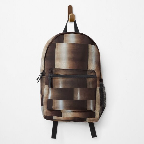 Item preview, Chestnut Wood Glitch Grid - Modern Abstract Texture  designed and sold by SergioMiklos.