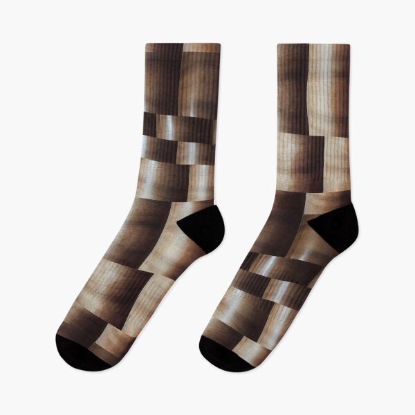 Item preview, Chestnut Wood Glitch Grid - Modern Abstract Texture  designed and sold by SergioMiklos.