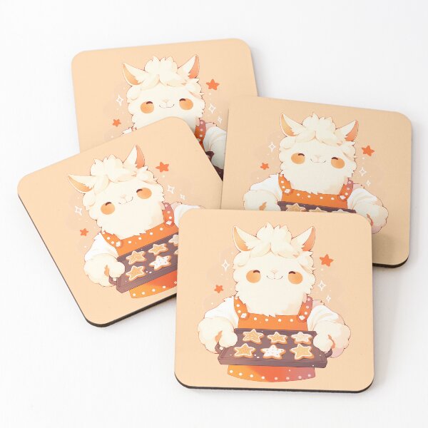 Item preview, Sheep baking Christmas cookies designed and sold by WoollenLlama.