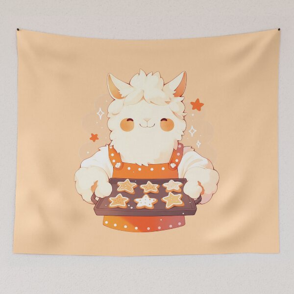 Item preview, Sheep baking Christmas cookies designed and sold by WoollenLlama.