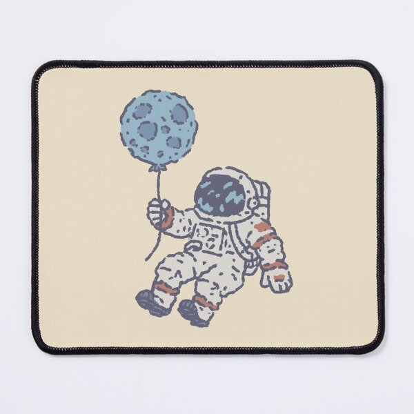 Item preview, Moon Balloon Astronaut, whimsical retro sketch designed and sold by Magnificent Lizard.