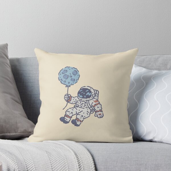 Item preview, Moon Balloon Astronaut, whimsical retro sketch designed and sold by Magnificent Lizard.