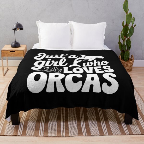 Item preview, Just a Girl Who Loves Orcas designed and sold by Frank Ring.