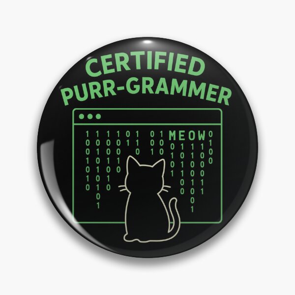 Artikelvorschau, Zertifizierter Purr-Grammatiker – lustiges Katzen-Coding-Shirt für Technikbegeisterte entworfen und verkauft von PurfectAttitude.