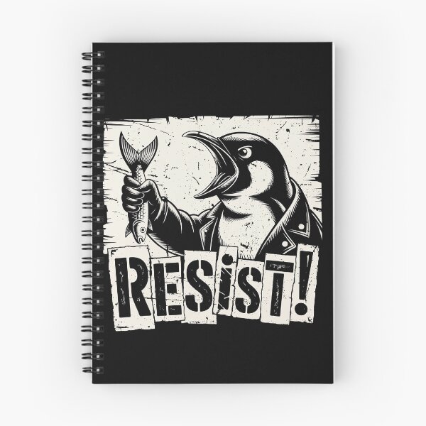 Item preview, Penguin “RESIST” – protest against tariffs designed and sold by EdgeDrip.
