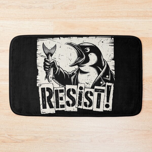 Item preview, Penguin “RESIST” – protest against tariffs designed and sold by EdgeDrip.