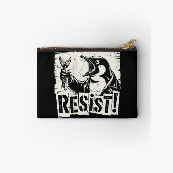 Item preview, Penguin “RESIST” – protest against tariffs designed and sold by EdgeDrip.
