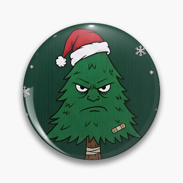 Item preview, Diseño de suéter navideño feo de árbol de Navidad gruñón designed and sold by Silent Watch Threads..