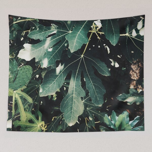 Item preview, Deep Emerald Fig Leaf Foliage - Dark Botanical Photo  designed and sold by SergioMiklos.