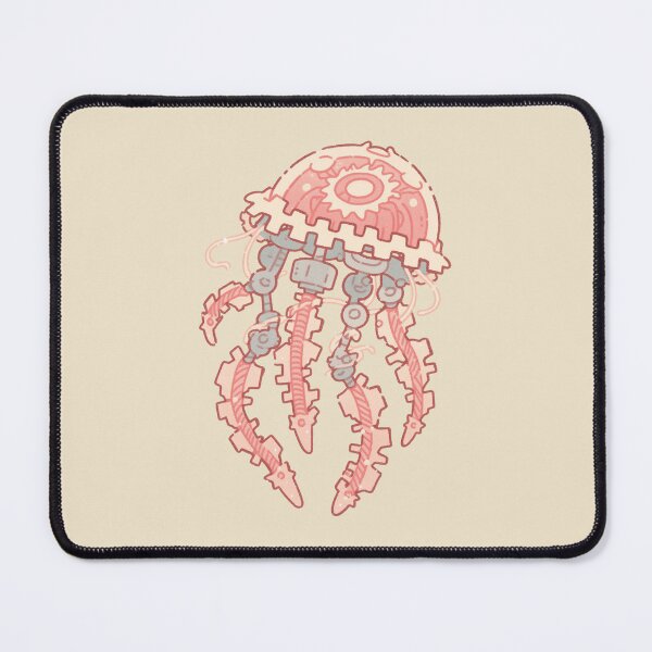 Item preview, Mechanical Steampunk Jellyfish, pastel clockwork illustration designed and sold by Magnificent Lizard.