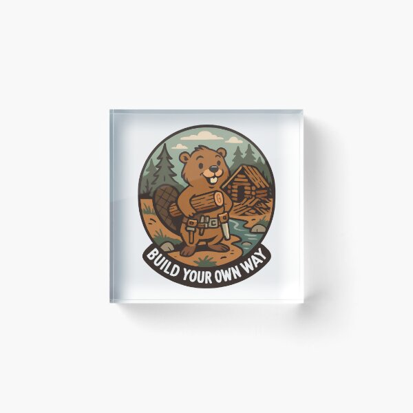 Item preview, Builder Beaver - Build Your Own Way designed and sold by Jakarprint.