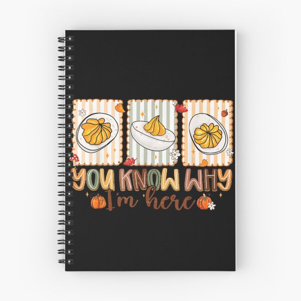 Item preview, Funny Fall Deviled Eggs Quote, You Know Why I'm Here Autumn Food Lover Design designed and sold by EvelysEmelia.