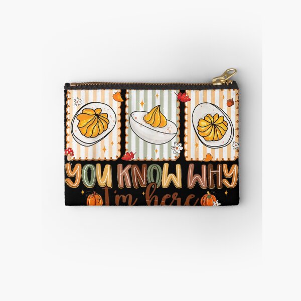 Item preview, Funny Fall Deviled Eggs Quote, You Know Why I'm Here Autumn Food Lover Design designed and sold by EvelysEmelia.
