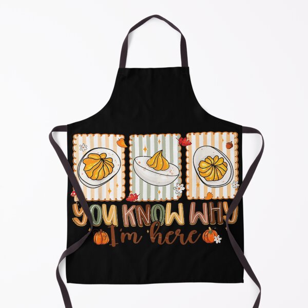 Item preview, Funny Fall Deviled Eggs Quote, You Know Why I'm Here Autumn Food Lover Design designed and sold by EvelysEmelia.