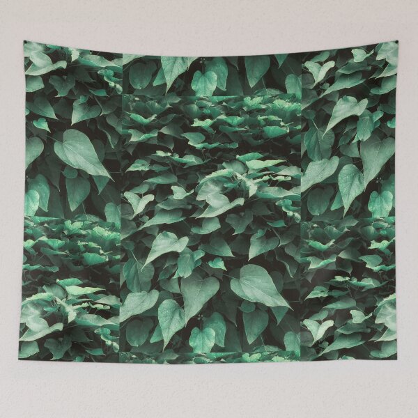 Item preview, Dense Emerald Heart Leaves - Moody Botanical Pattern  designed and sold by SergioMiklos.