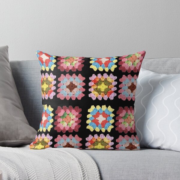 Item preview, Granny Core Faux Crochet Multicolour Digital Design designed and sold by Licorice Moon.