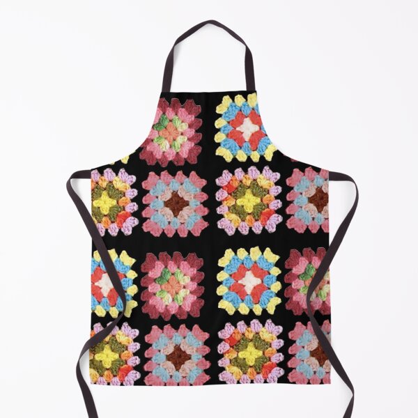 Item preview, Granny Core Faux Crochet Multicolour Digital Design designed and sold by Licorice Moon.