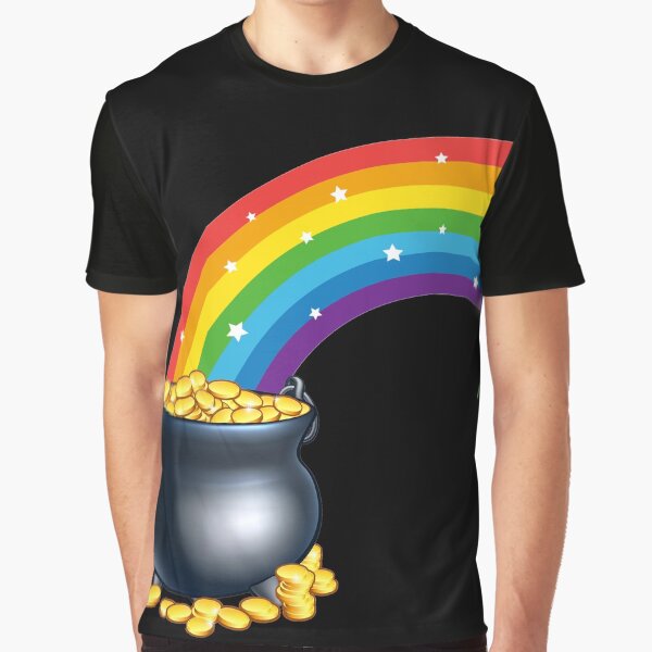 A pot of gold at the end of the rainbow. Graphic T-Shirt