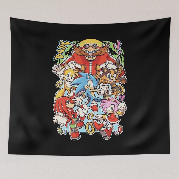 Item preview, Hedgehog Speed Team and Friends Retro Gaming Art designed and sold by defaultz17.