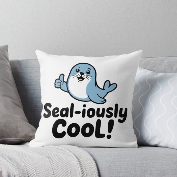 Item preview, Sealiously Cute! Cute Seal Pun designed and sold by PMCreative.