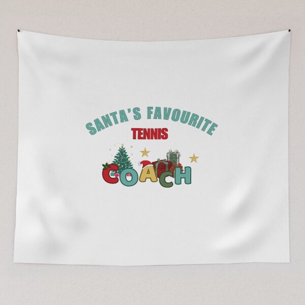 Item preview, Santa’s Favourite Tennis Coach designed and sold by DixieGirlStudio.