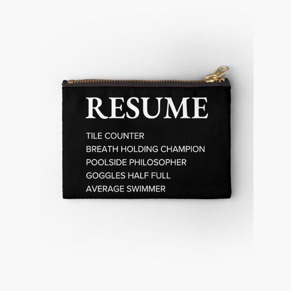 Item preview, Funny Swimmer Resume Style Sarcastic Swimming designed and sold by StrideSuccess.