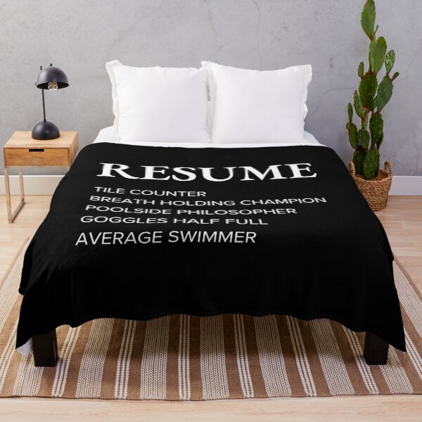 Item preview, Funny Swimmer Resume Style Sarcastic Swimming designed and sold by StrideSuccess.