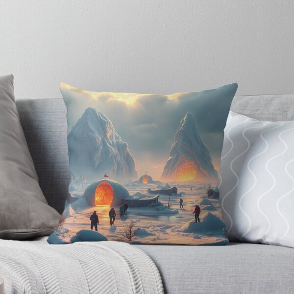 Item preview, Surreal Winter Landscape - Snowy Fantasy World with Cosmic Glow & Dreamlike Vibes designed and sold by FotoworldEdel.