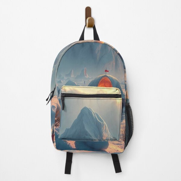 Item preview, Surreal Winter Landscape - Snowy Fantasy World with Cosmic Glow & Dreamlike Vibes designed and sold by FotoworldEdel.