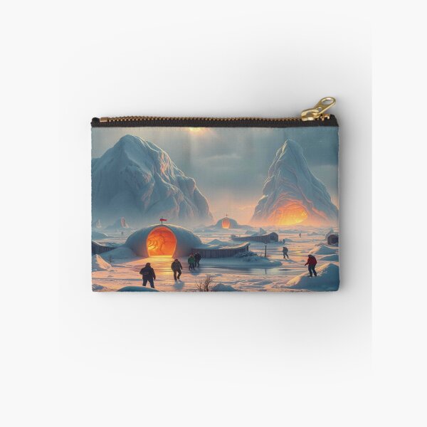 Item preview, Surreal Winter Landscape - Snowy Fantasy World with Cosmic Glow & Dreamlike Vibes designed and sold by FotoworldEdel.