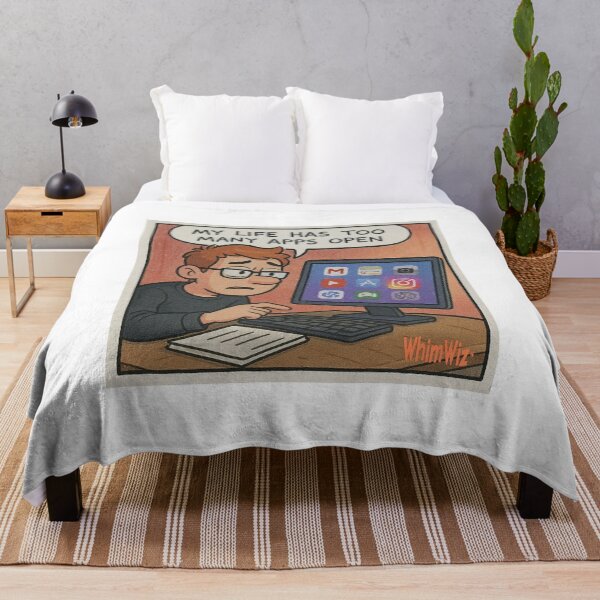 Item preview, Too Many Apps Open - WhimWiz Funny Quote & Quirky Gift Idea designed and sold by WhimWiz.