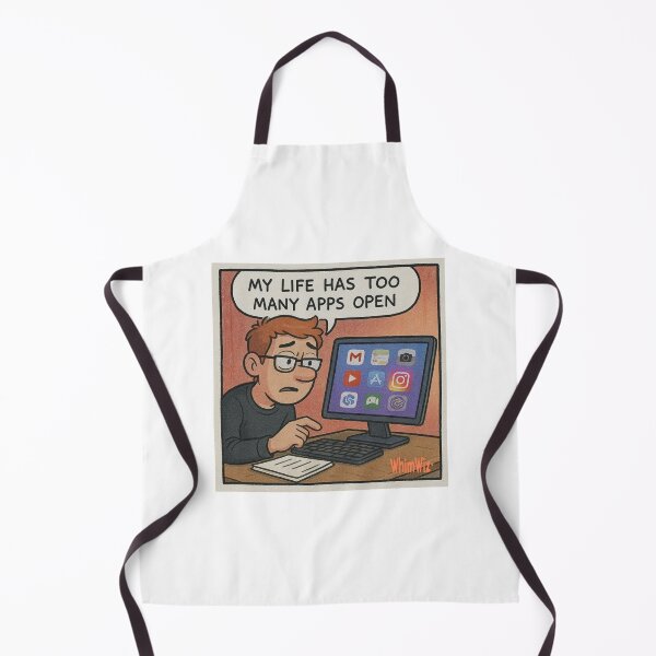 Item preview, Too Many Apps Open - WhimWiz Funny Quote & Quirky Gift Idea designed and sold by WhimWiz.