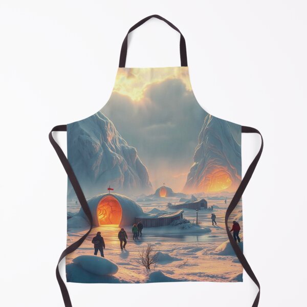 Item preview, Surreal Winter Landscape - Snowy Fantasy World with Cosmic Glow & Dreamlike Vibes designed and sold by FotoworldEdel.