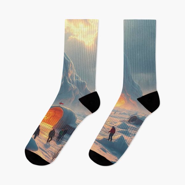 Item preview, Surreal Winter Landscape - Snowy Fantasy World with Cosmic Glow & Dreamlike Vibes designed and sold by FotoworldEdel.