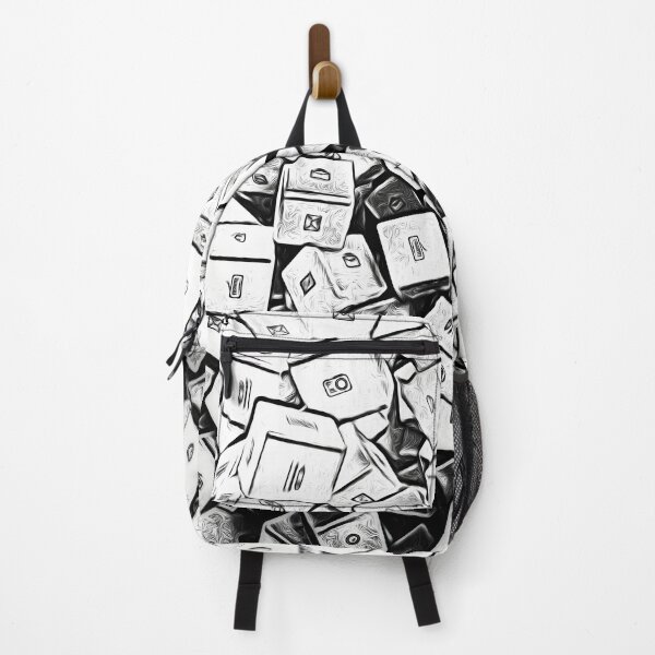 Item preview, Abstract Dice Pile Sketch - Minimal Black and White Pattern  designed and sold by SergioMiklos.