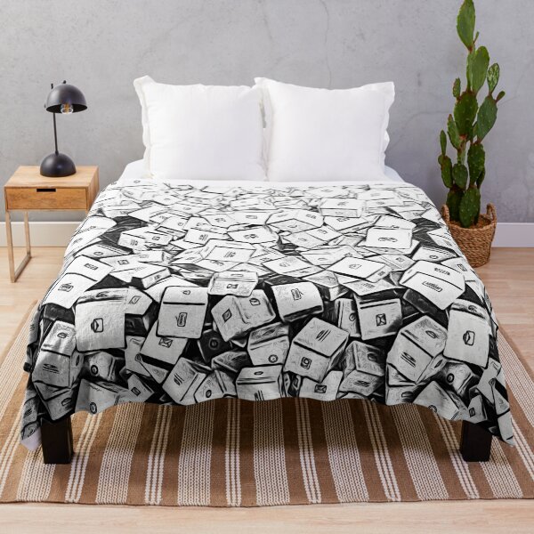 Item preview, Abstract Dice Pile Sketch - Minimal Black and White Pattern  designed and sold by SergioMiklos.