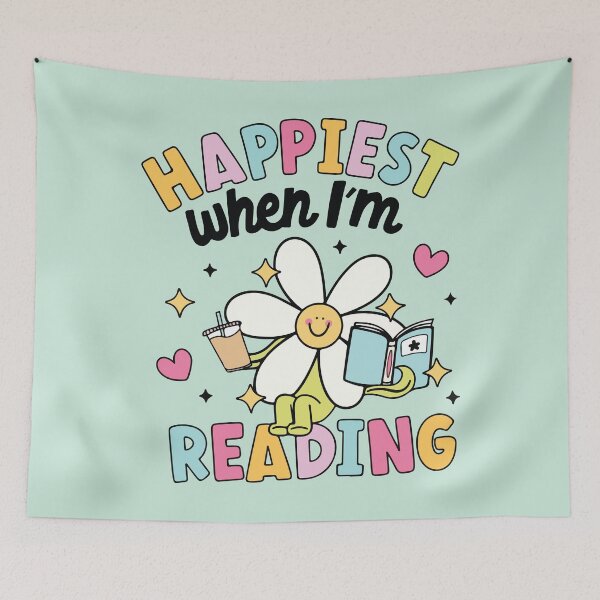 Item preview, Happiest when I'm reading designed and sold by BrownHorse90s.
