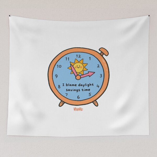 Item preview, I Blame Daylight Savings Time - WhimWiz Funny Quote & Quirky Gift Idea designed and sold by WhimWiz.