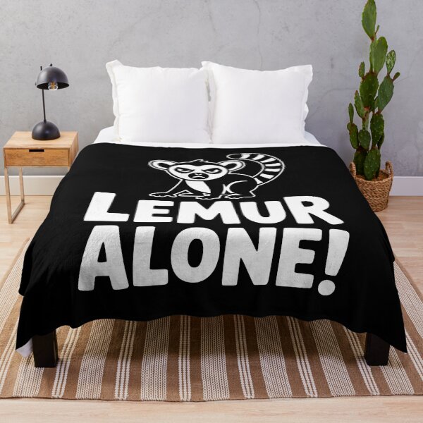 Item preview, Lemur Alone! Funny Lemur Pun designed and sold by PMCreative.