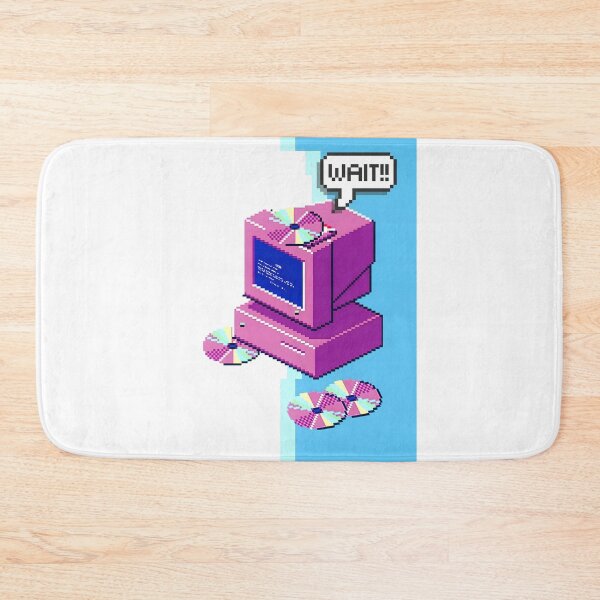 Item preview, WAIT!! Retro Computer Pixel Art - Aesthetic Vaporwave Glitch  designed and sold by SergioMiklos.