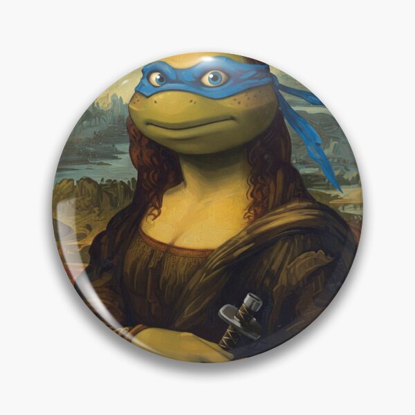 Item preview, LEONARDO da Vinci's MONA LISA as TMNT Leonardo designed and sold by Tamara Obscura.