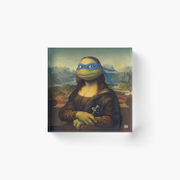 Item preview, LEONARDO da Vinci's MONA LISA as TMNT Leonardo designed and sold by Tamara Obscura.